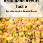Brouillade d’œufs facile, recette rapide et moelleuse façon omelette Denver