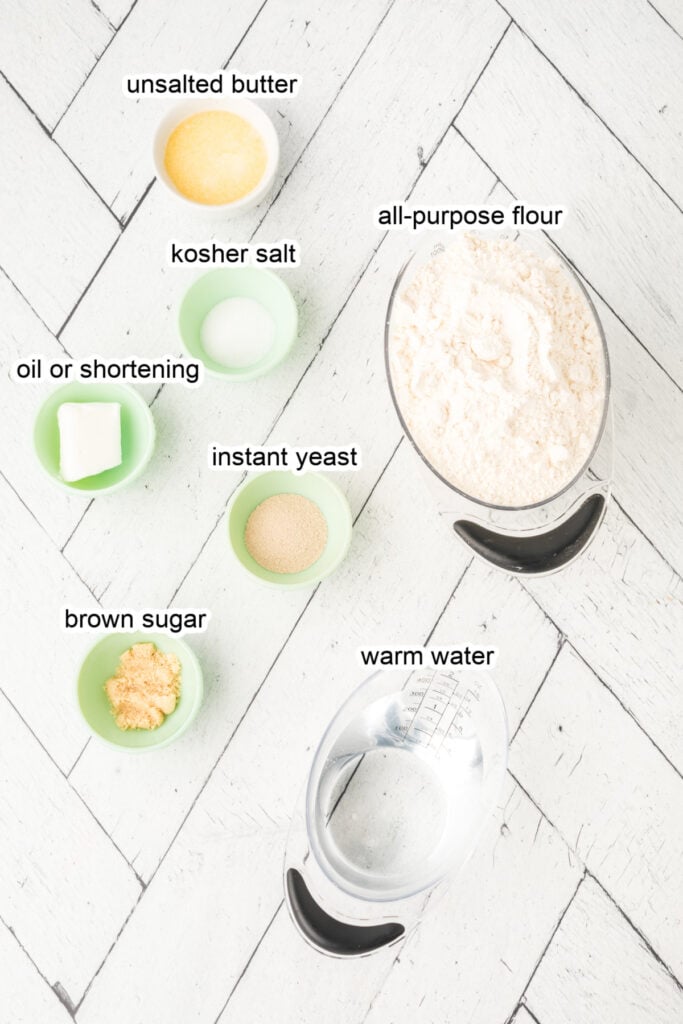 ingrédients pour faire la pâte à bretzels