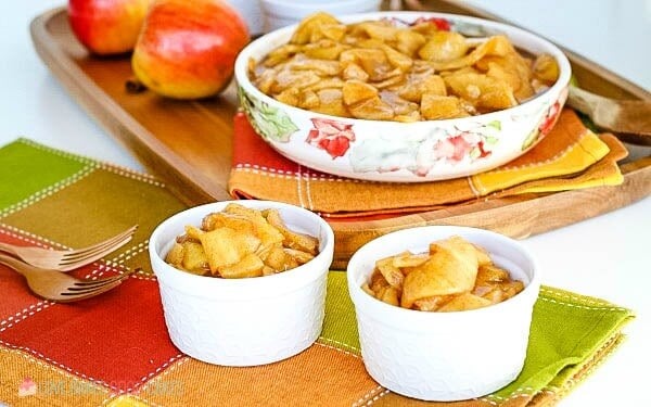 Single portions of Fried Apples.