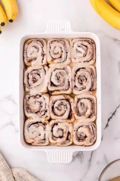 Brioches à la Cannelle, Banane et Nutella