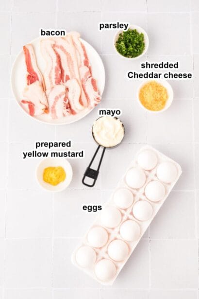 Oeufs Durs Diables au Bacon et Cheddar