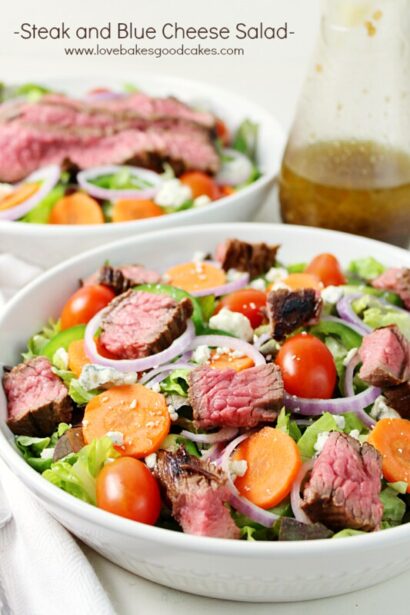 Salade steak au fromage bleu