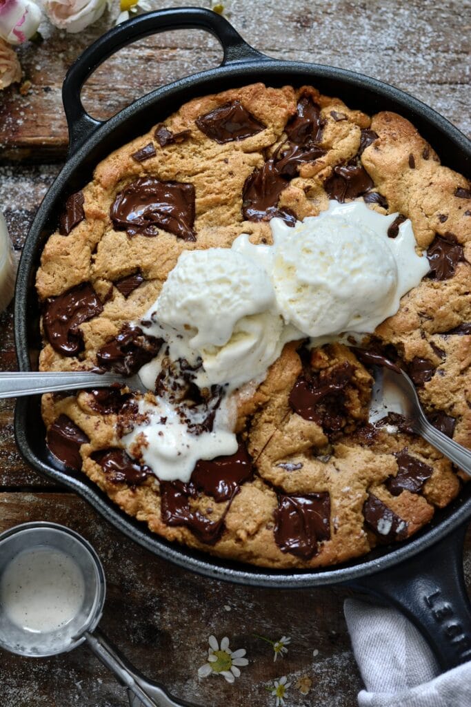 Cookie Skillet Fondant au Chocolat